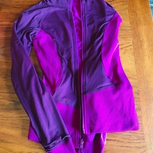LULULEMON reversible in Flaux pink/plum jacket